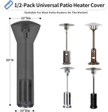 OutdoorLines Waterproof Outdoor Patio Heater Covers with Zipper and Storage Bag, Dust-proof V1188-ZC-LHJ-245