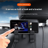 4pcs Multifunctional Car Seat Back Hook and Phone Holder - ABS Material, 4-Hook Design, Space Saving V888-ELOSUNG56060-3