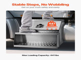 Semi-Truck Step Tool Box, 610 x 695 x 645 mm Heavy Duty Aluminum Toolbox Side Mount, Waterproof Side V952-BTGJXBTGJX3TF391R001V0