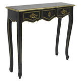 Dynasty Gold Accent Black Pettit Console 95cm V637-48043
