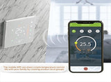 WiFi Smart Thermostat Temperature Controller Weekly Programmable Supports Touch Control-3A Black V1192-AZ-W-28600