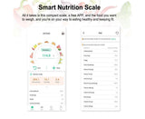 Food Nutrition Scale Food Kitchen Scale BT Digital Kitchen Scale with Nutritional Calculator and V1263-JX-2475