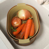 Drain Colander Double Layer Detachable Increased Deepened Capacity Plastic Colander Strainer Set for V1294-YM0716-3118220141514
