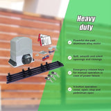 1800KG Auto Slide Sliding Gate Opener Automatic w 4m Rail V63-823101