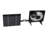 Solar Panel Fan Mini USB Outdoor Portable Cooling Fan Desktop Exhaust Ventilation with 2 Brackets V1294-YM0901-3111240078911