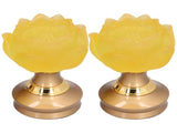2 Set LED Buddhist Light Yellow Buddha Lamp Adjustable Buddhist Flower Light Buddhism SupplyAU Plug V1294-YM0710-3115210177113