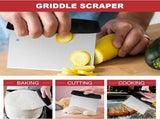 8Pcs Professional Stainless Steel Griddle Spatula Tools With Storage Bag, Griddle Accessories Kit V1188-MS-825-002