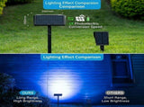 Solar Powered Outdoor RGB Landscape Spotlight with 7 Fixed Colors and Auto On/Off, IP65 Waterproof V1341-ZY-Z7Y2XZZD-1PCS