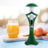 Large Green Plastic Beverage Dispenser with and Faucet, Party Drink Server for Outdoor Events V1370-AZ4-14226