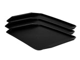 3PCS Colorful Food Tray Rectangle Thickened Binaural Plastic Tray Heat Resistance Stackable V1294-YM0523-3118220042013
