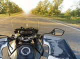 Motorcycle Handlebar Thermal Mittens with Reflective Strip and Pocket, ATV Hand Warmers Windproof V1369-AZ3-W-25429