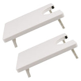 2-Pack White Plastic Sewing Machine Extension Tables with Large Expanded Workspace for Sewing and V1370-AZ4-14183