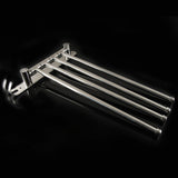 4-swivel Towel Rack Bar Rod Rail Holder Bathroom Kitchen 304 Stainless Steel V1294-YM0727-JY15661