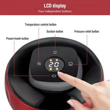 Red Smart Cupping Massager Wireless & Portable/One-Button Pressure Release/12-Level Red Light Heat V1232-BGAMQ001