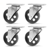 4x 2.8'' 70mm Heavy Duty Steel Castor Wheels Swivel Steel Caster Wheels 2000 Kg 8.3*5CM V1097-LZ-0003