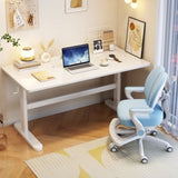 White Height-Adjustable Study Desks/Solid Wood Study Desk/Home Office/1M/1.2M V1057-DM6226-120CM