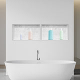 Shower Niche 40.6 x 81.3 40.6 x 81.3 cm Recessed Wall Shelf Bathroom V952-SLLYBK4C16INFBXDC001V0