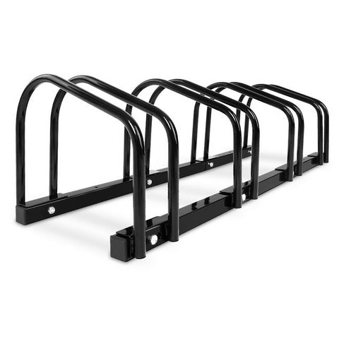 Weisshorn 4 Bike Stand Rack Bicycle Storage Floor Parking Holder Cycling Black BIKE-4-BK