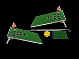 Golf Cornhole Game With Chipping Mats, Golf Balls, Putters V63-920611