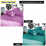 Phase 2 Scrunchie Orchid Quilt Cover Set KING V442-END-QUILTCS-SCRUNCHIE-ORCHID-KI