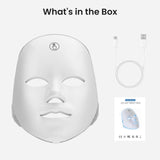 7-Color Facial Light Mask for Home Skincare Rechargeable LED Beauty Device with 270 LEDs, V1107-CS-MRMZHMGJ