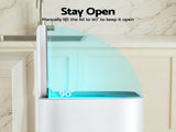 Cefito Kitchen Trash Can 40L Pedal Bins Rubbish Bin Steel with Soft Close Lid, Removable Inner RB-40L-1C-WH