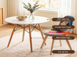 Artiss Dining Table and Chairs Set 3PCS Round 2 Seater Dining Set for Kitchen, Apartment, Dining DSET-TAB90-56FBX2
