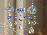 3pc Evil Eye Crystal Sun Capture Pendant Suitable for Home Window and Garden Hanging V1102-EMZS-001
