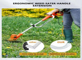Ergonomic Weed Eater Handle Extension with Adjustable Angle and Shoulder Strap, Durable Aluminum V1107-CS-GCJFZBS