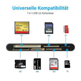 7-in-1 Mobile Phone Card Reader, TF SD Adapter for Data Storage and Transfer V1263-JX-4731