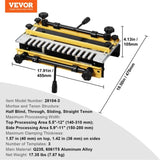Dovetail Jig, 310 mm Width, Dove Tailing Router Jigs with 4 Router Bits & 6 Templates, Precise V952-YWJJ12INCHDSUNWMXV0