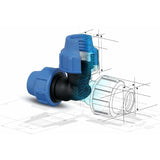 Water Pipe Tee Fittings, 25Mm X 25Mm X 25Mm, Pn16 Compression Pipe Fittings, Connectors Compatible V1188-MS-227-0317