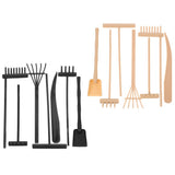 Worgeous 14pcs Mini Plastic Rakes Small Garden Rakes for Sand Table Crafts and Adornments Tools Set V1189-WXFWAL-20260326-02209