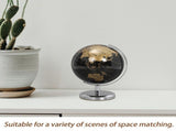 Rotating Globe with World Map, Educational Desktop Globe for Adults and Kids, Home Office Decor, V1369-AZ3-W-21918