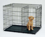 YES4PETS 42' Collapsible Metal Dog Puppy Crate Cat Rabbit Cage With Divider V278-CR42WDIVIDER