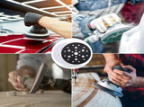 5 Pack Interface Pads, 6 Inch 25 Holes Hook and Loop Soft Density Sponge Cushion Buffer Backing Pad, V1258-DP02-WO-267