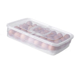 Portable Egg Storage Box 34 Grids Plastic Egg Storage Carrier with Handle for Kitchen Refrigerator V1294-YM0901-3117240151711