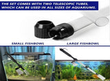 Electric Aquarium Gravel Cleaner Fish Tank Vacuum Gravel Cleaner,Water Changer with Air-Pressing V1366-AZ2-W-12308
