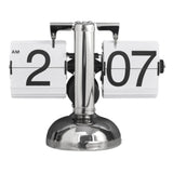 Digital Flip Down Clock Retro Minimalist Single Foot Mechanical Auto Flip Clock Desk Clock for Home V1294-YM0703-3115230003612