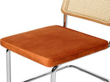 Levede 2xRattan Chair Dining Chairs Orange CH1108-2-BR
