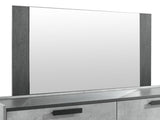 Tallboy with 5 Storage Drawers MDF Combination of Black & Cement Colour V43-DRS-COP