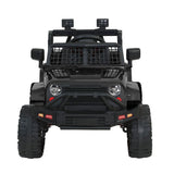 Rigo Kids Electric Ride On Car Jeep Toy Cars Remote 12V Black RCAR-JEP-4WS-BK