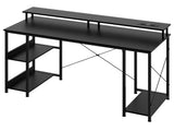 Levede Gaming Desk Computer Table Monitor Shelf 140cm DH1063-BK-AU