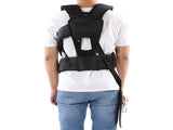 Universal Trimmer Double Shoulder Strap Mower Polyester M Shaped Belt for Brush Cutter Garden V1294-YM0901-JY09307
