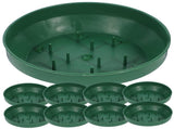 HOOWIFFY Green Plastic Flower Arrangement Plates 5.7 x 5.7 x 1.6 Inches Floral Craft Supplies for V1189-WXFWAL-20260326-02448