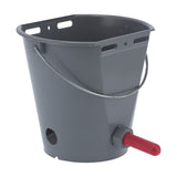 8L Plastic Feeder Bucket with Nipples Check Valves Feeding Equipment for Livestock UseFor Calf V1294-YM0901-3111210205311