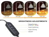 Dimmable Candle Warmer Lamp Scented Candles Wax Melt Lantern Bedroom Table Lamp with 2/4/8H Timer V1294-YM0901-L6948