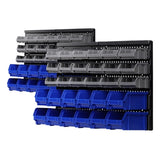 Giantz 60 Storage Bin Rack Wall Mounted BIN-WALL-30X2