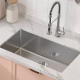 VEVOR Kitchen Sink, 304 Stainless Steel Drop-In Sinks, Undermount Single Bowl Basin with V952-QRSSCTSPDCY30XG7MV0