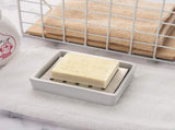 Ceramic Soap Dish Holder, Double Layer Self-Draining Stainless Steel Soap Tray for Bathroom, Easy V1237-ZY00B07ZF7WYF8